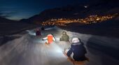 night sledding Val Thorens