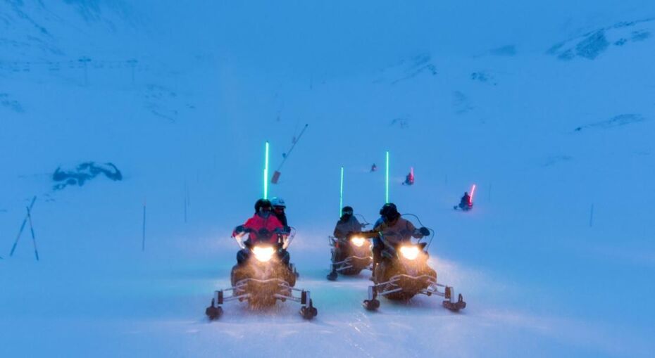 snow mobiling Val Thorens