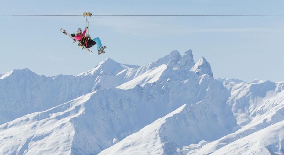 zipline Val Thorens