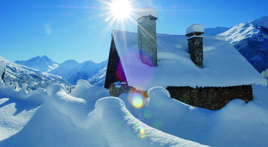 Heavy snow in Valloire
