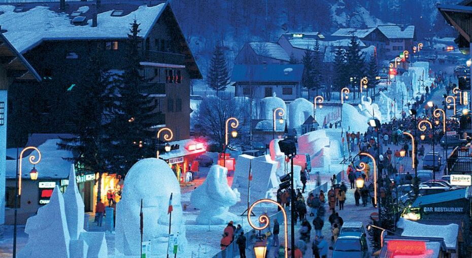 Ice sculptures in Valloire