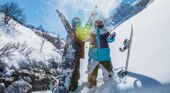 Snowboarding in Valloire