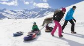 Family activity in Saas Fee