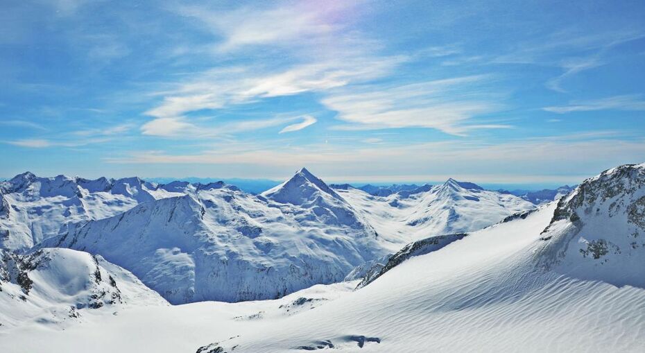 Mountain Range in Saas Fee