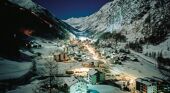 Village of Saas Fee at night