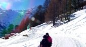 Sledging in Saas Fee