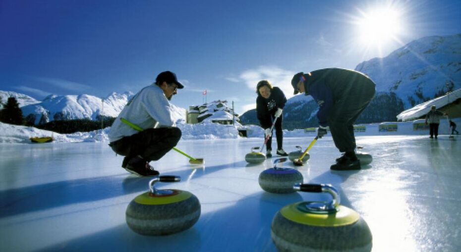 Curling in St Moritz