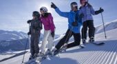 Family in St Moritz