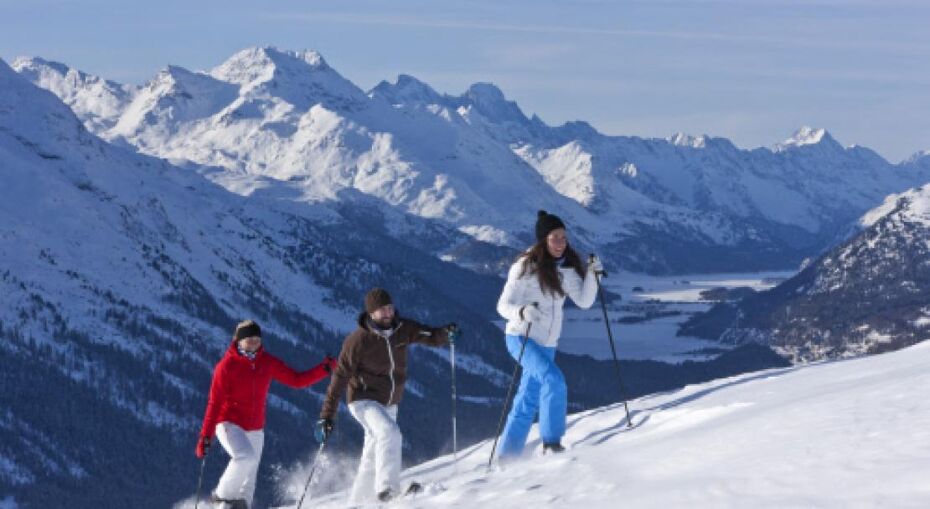 Nordic walking in St Moritz