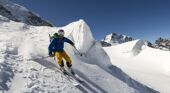 off-piste in St Moritz