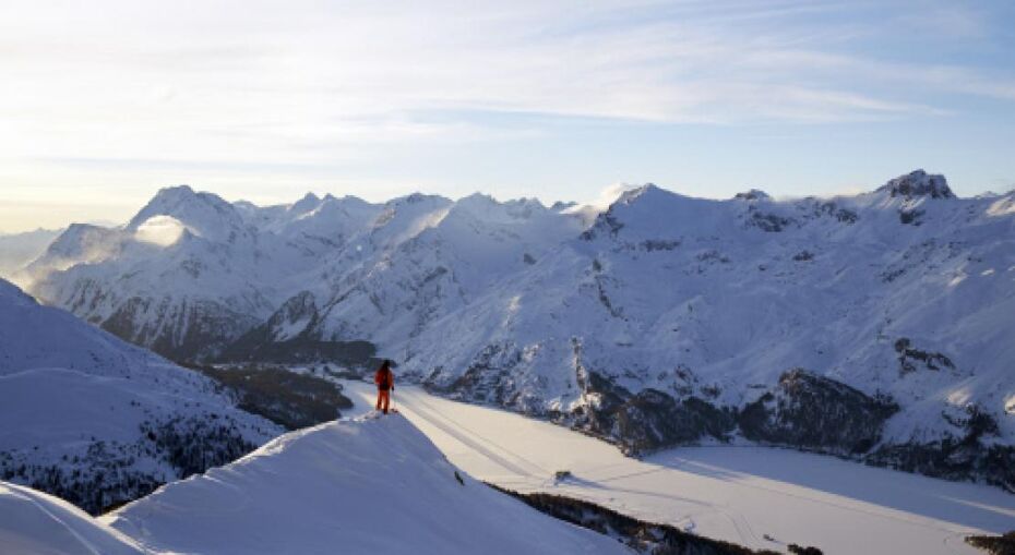 Spectacular views in St Moritz