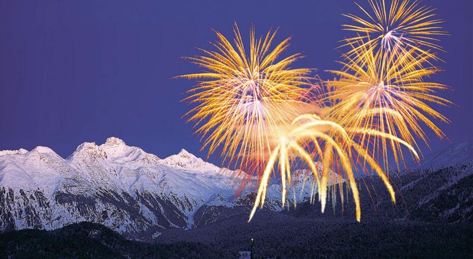 Fireworks in St Mortiz