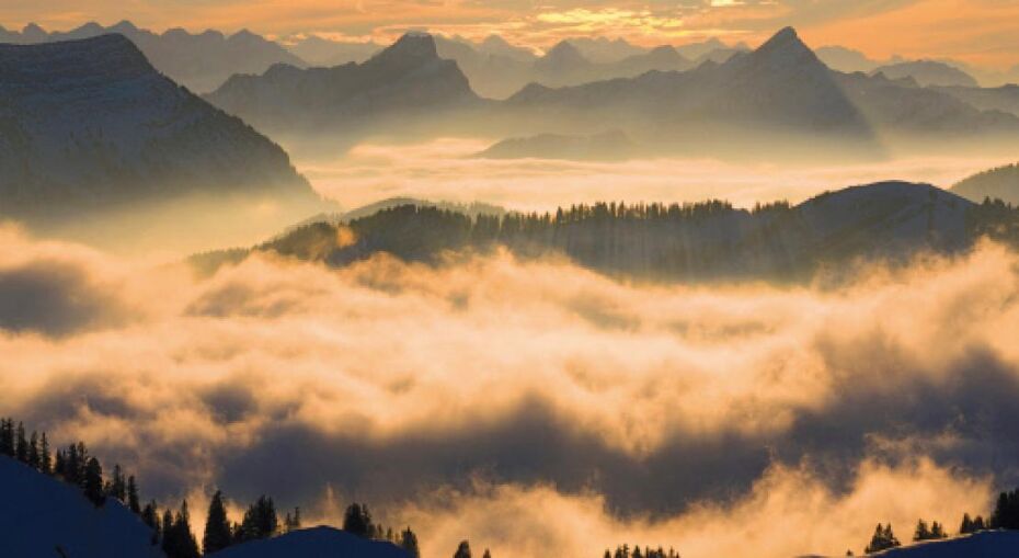 Sunset Clouds in St Moritz