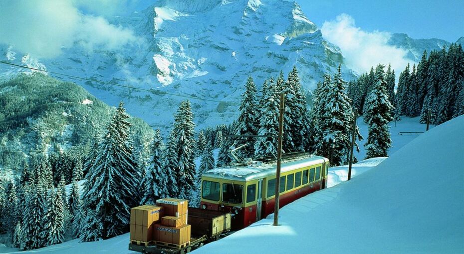 The train in Wengen