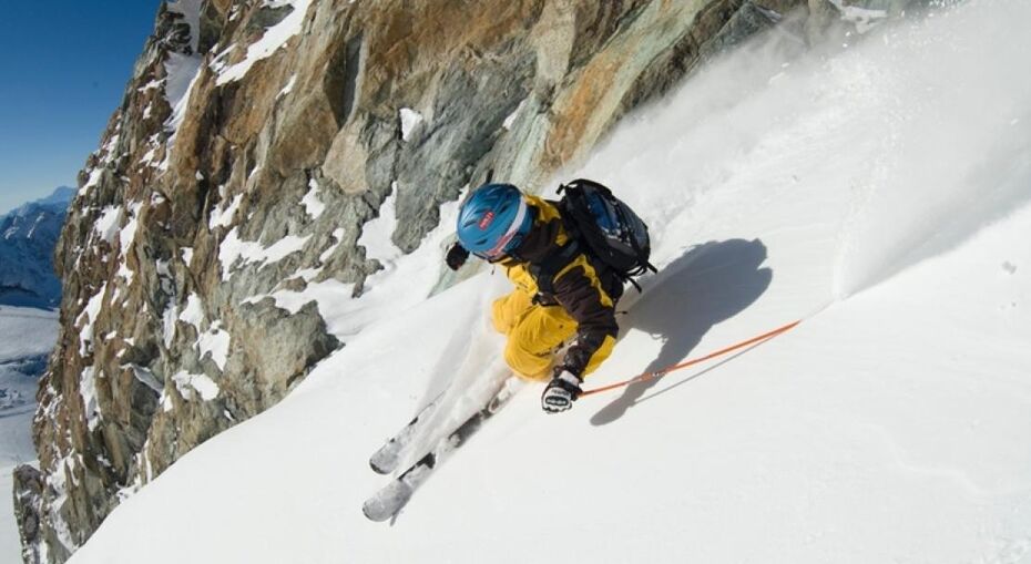 Off piste skiing in Zermatt