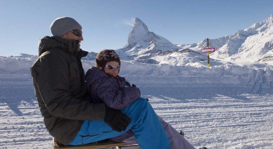 Tobogganing in Zermatt