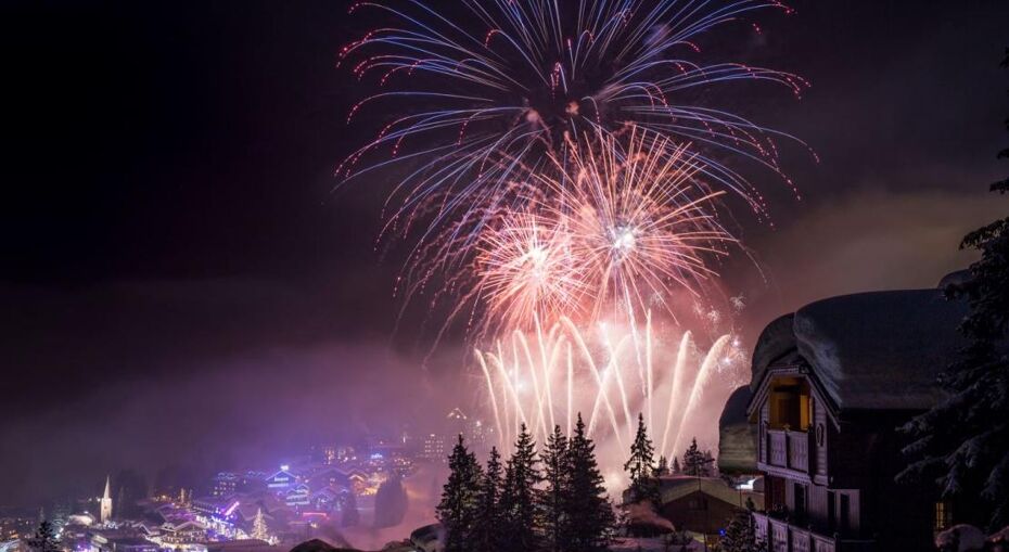 Courchevel fireworks