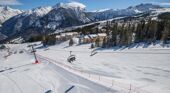 Courchevel aerial view