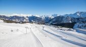 Courchevel slopes above the Altiport