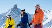 Courchevel friends skiing