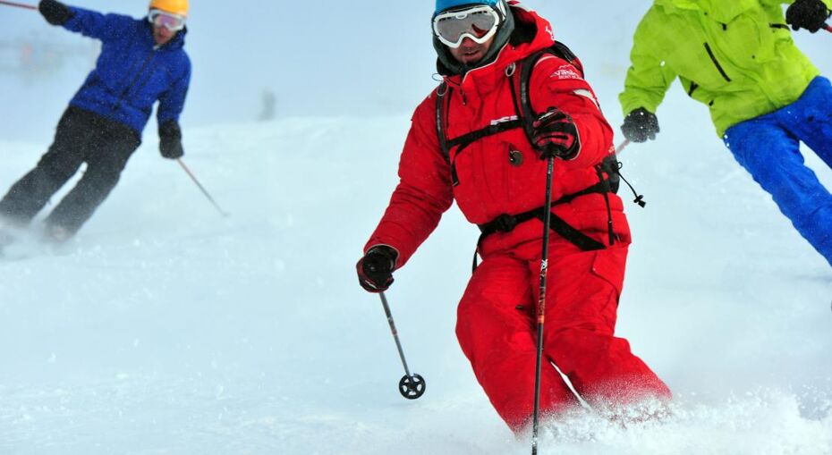 Ski lesson in St Gervais
