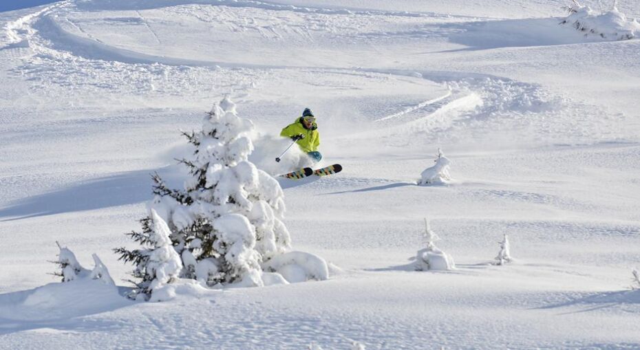 Fresh powder skiing - La Clusaz