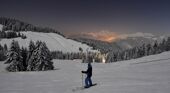 Ski at night in La Clusaz