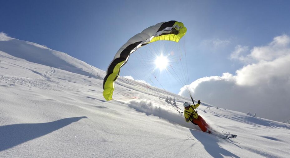 Speed riding in La Clusaz