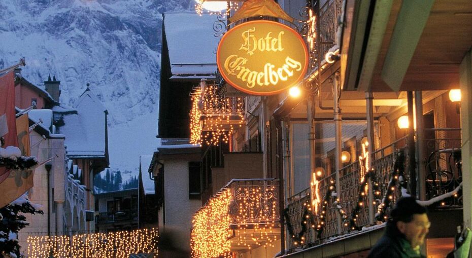 Village street in Engelberg