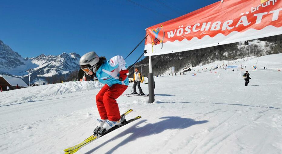 Kids run in Engelberg