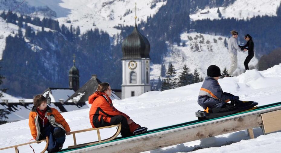 Sledge pull in Engelberg