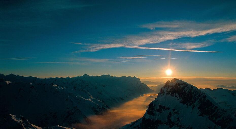 Sunset in Engelberg