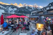 Apres ski terrace, Hôtel Croix Blanche Chamonix