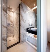 Hotel Alhena, Flaine, MGM, bathroom