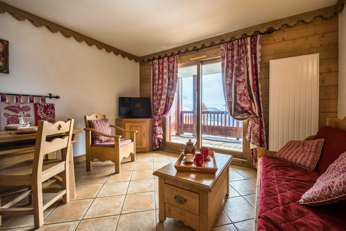 Les Cimes Blanches, La Rosiere, living area
