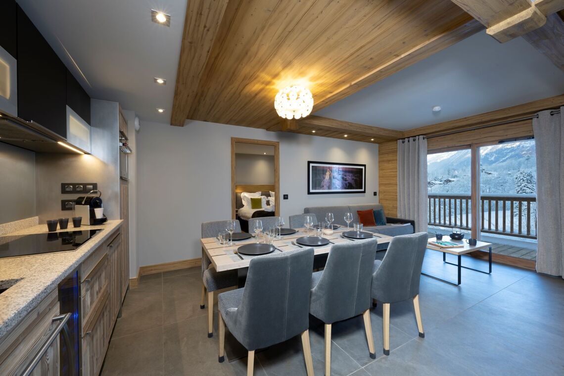 Dining area MGM Les Chalets Elena Les Houches