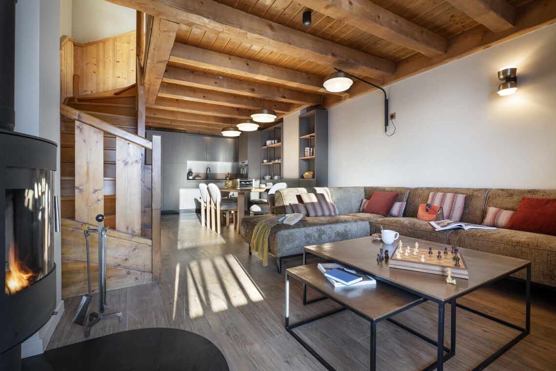 Residence L'Oxalys Val Thorens Apartment living area
